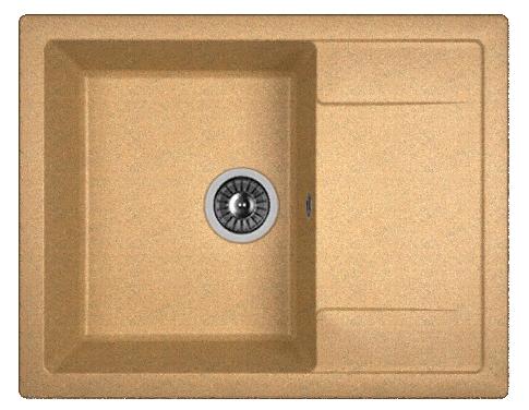 Мойка кухонная из литьевого мрамора Dr. Gans ТЕХНО 650 25.030.C0650.406 65*51 см. терракота