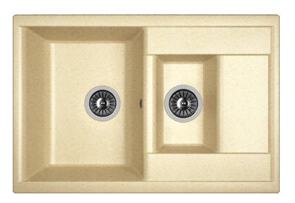Мойка кухонная из литьевого мрамора Dr. Gans АСТРА 760 К 25.065.D0760.402 76*51 см. дюна