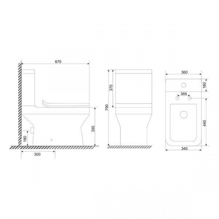 Унитаз-компакт Mirsant DEEP   