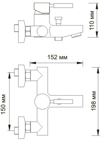 Смеситель WasserKRAFT MAIN 4101 для ванны и душа 
