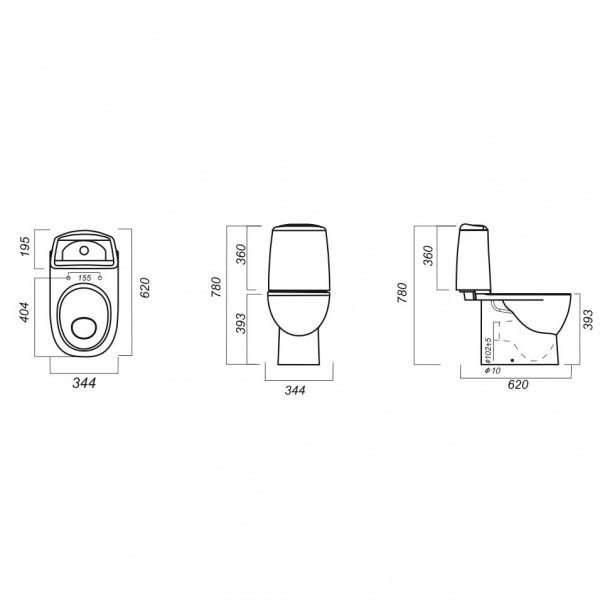 Унитаз-компакт Sanita luxe BEST BSTSLCC04020522   Унитаз-компакт Sanita luxe BEST BSTSLCC04020522