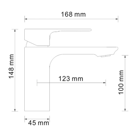 Смеситель WasserKRAFT DINKEL 5803 для раковины 