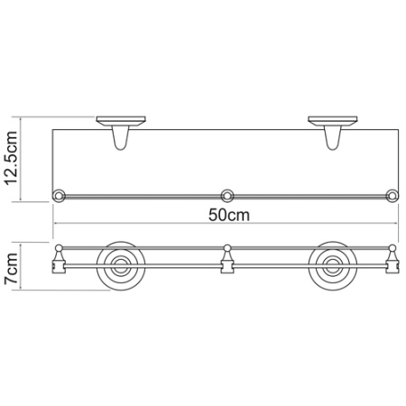 Полка WasserKRAFT RHEIN K-6244  