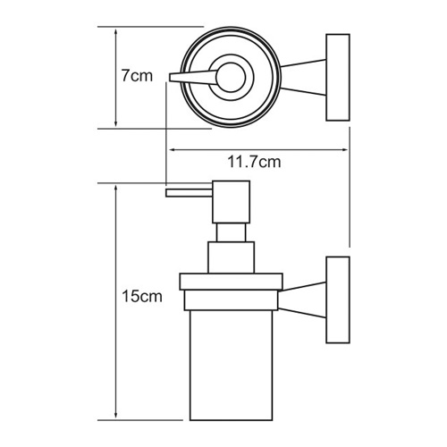Дозатор жидкого мыла навесной WasserKRAFT ISEN K-4099  