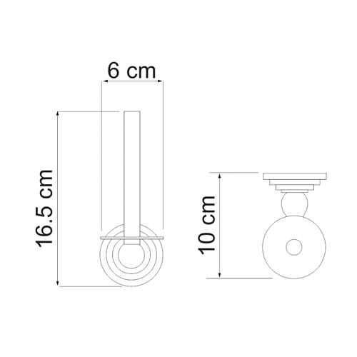 Держатель туалетной бумаги WasserKRAFT ISAR K-7397  
