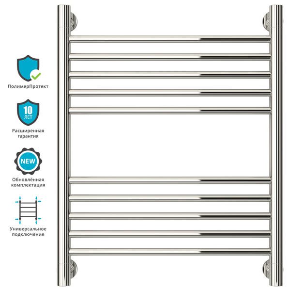 Полотенцесушитель водяной Сунержа БОГЕМА+ 00-0220-6050 600х500 