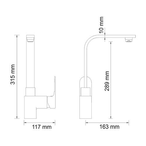Смеситель WasserKRAFT DINKEL 5807 для кухонной мойки  Смеситель WasserKRAFT DINKEL 5807 для кухонной мойки