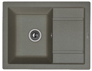 Мойка кухонная керамогранитная Florentina ЛИПСИ 660 20.155.C0660.102 66*51 см. черный