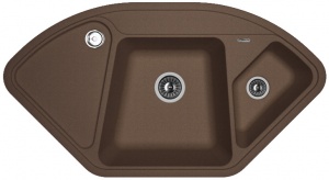 Мойка кухонная керамогранитная Florentina КАПРИ 20.185.J1060.303 100,6*57,5 см. мокко