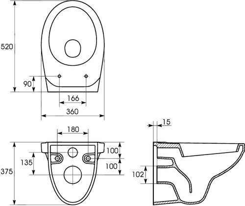 Унитаз навесной Cersanit DELFI S-SET-DEL/Black/TPL/Cg-w в комплекте с инсталляцией 