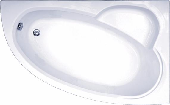 Ванна акриловая BAS САГРА В 00032 160x100 см. правая  Ванна акриловая BAS САГРА В 00032 160x100 см. правая