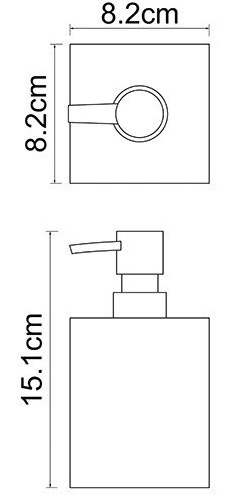 Дозатор жидкого мыла настольный WasserKRAFT LEINE K-3899   Дозатор жидкого мыла настольный WasserKRAFT LEINE K-3899