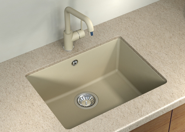 Мойка кухонная керамогранитная Florentina ВЕГА 500 22.320.D0500.302 54*42 см. антрацит