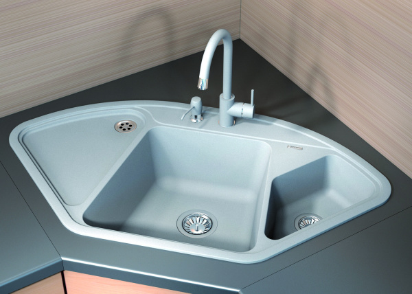 Мойка кухонная керамогранитная Florentina КАПРИ 20.185.J1060.105 100,6*57,5 см. коричневый