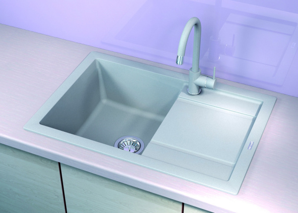 Мойка кухонная керамогранитная Florentina ЛИПСИ 760 20.160.D0760.302 76*51 см. антрацит